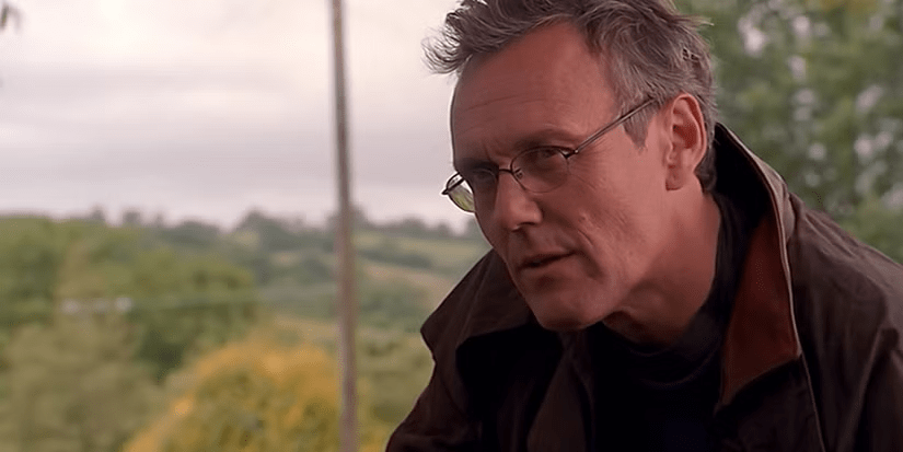 Giles in season 7 in his riding coat